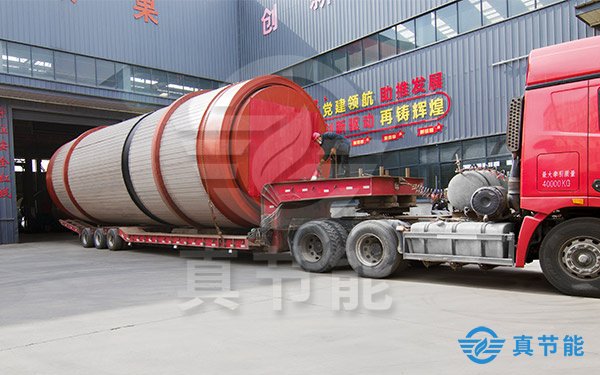 回轉滾筒污泥干化機生產廠家運輸現場